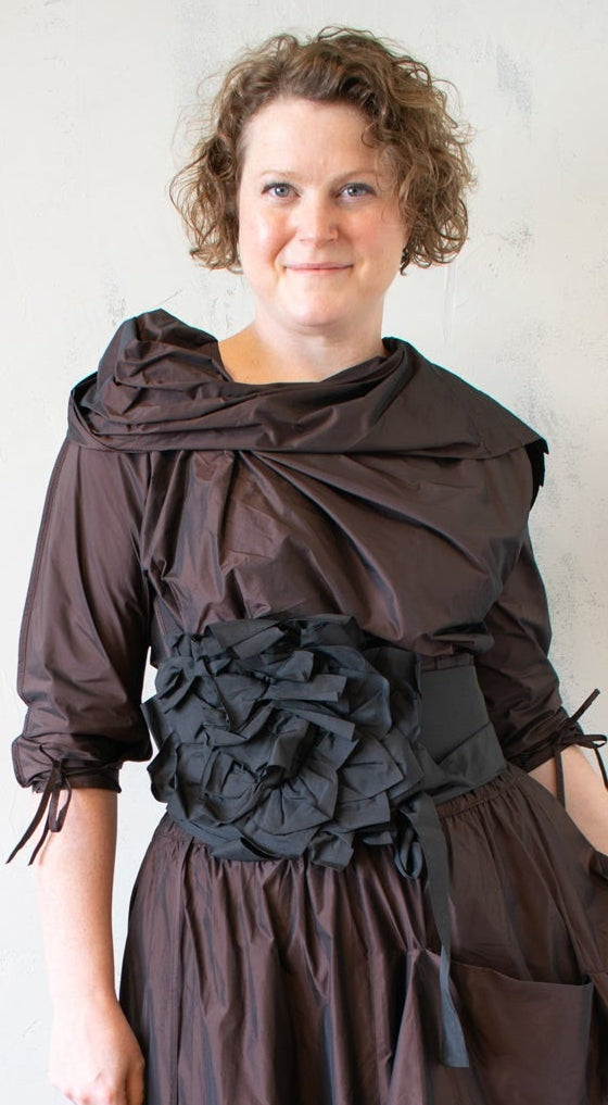 Taffeta Rose Belt