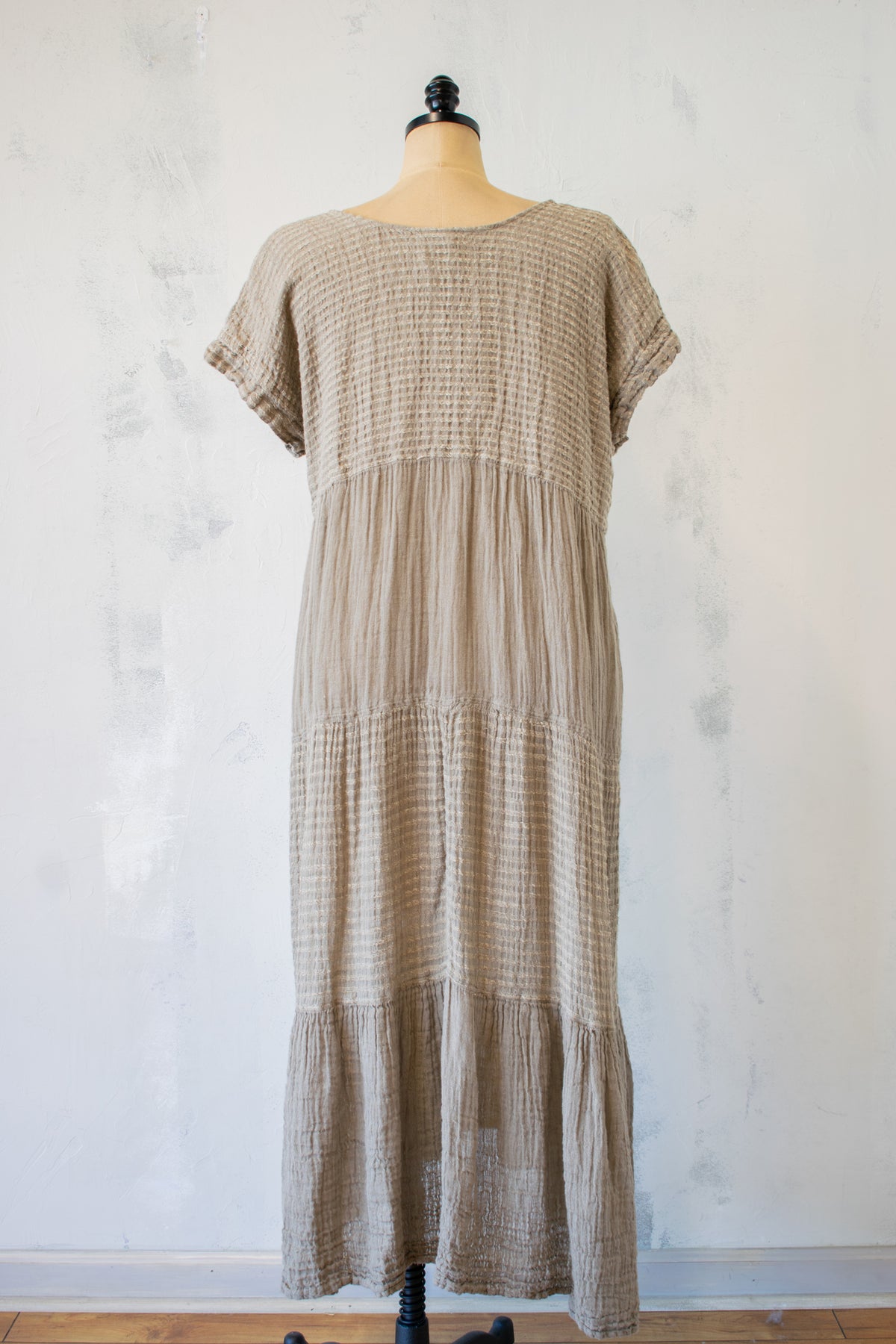 Bottega Di Brunella: Tiered Dress in Fossile