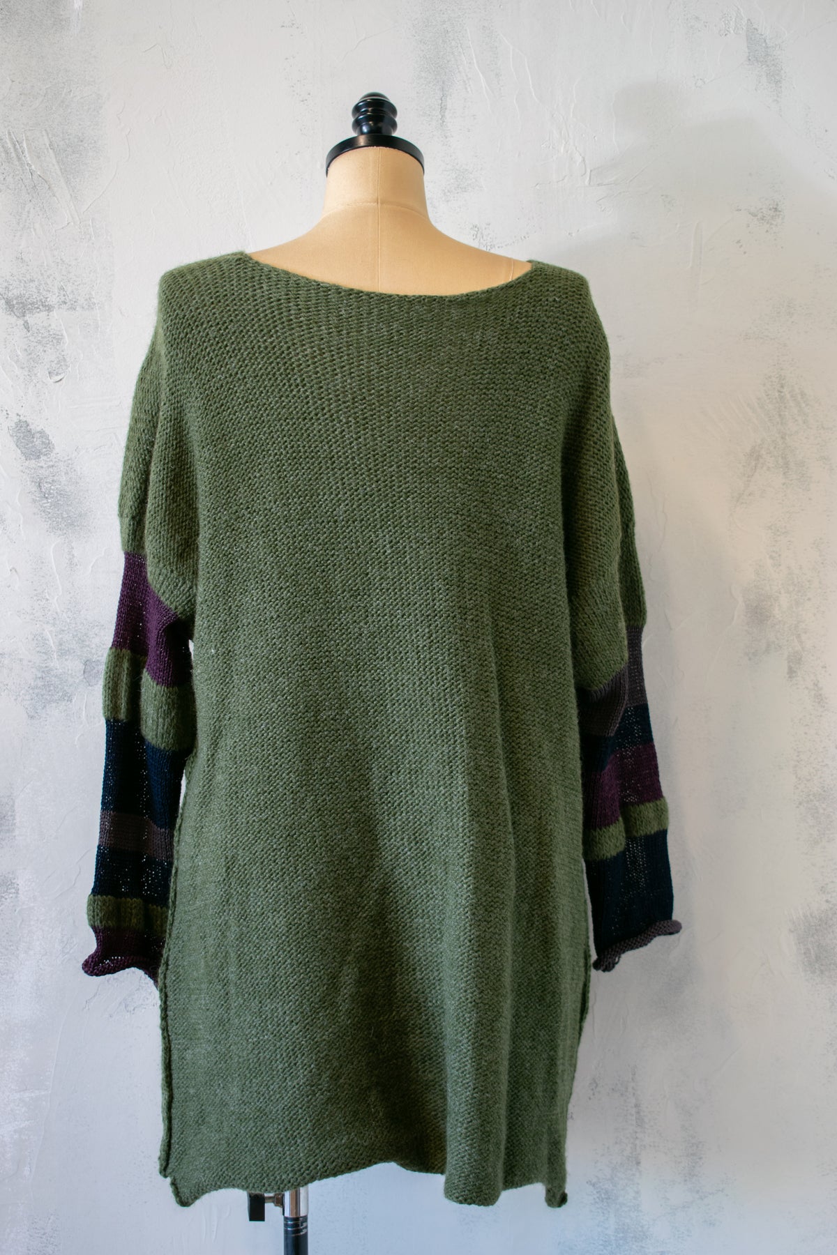 Paper Temples; Green Knit Sweater