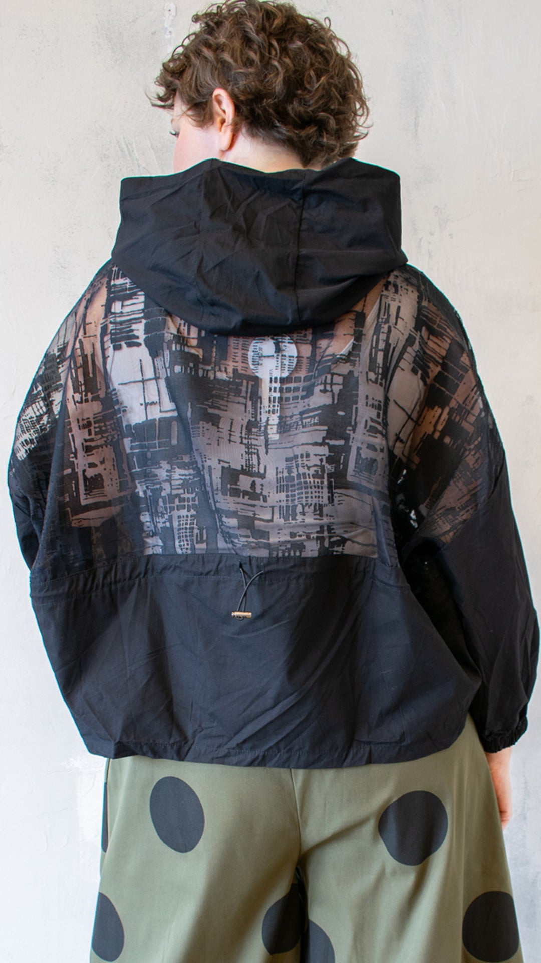 Sheer Hooded Jacket