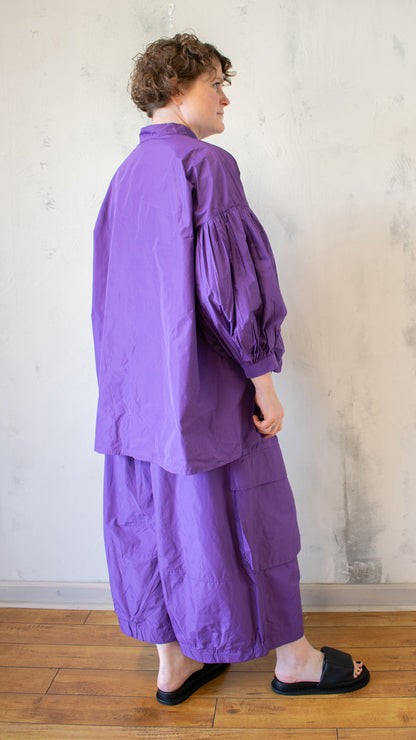Essential Puff Sleeve Shirt in Violet
