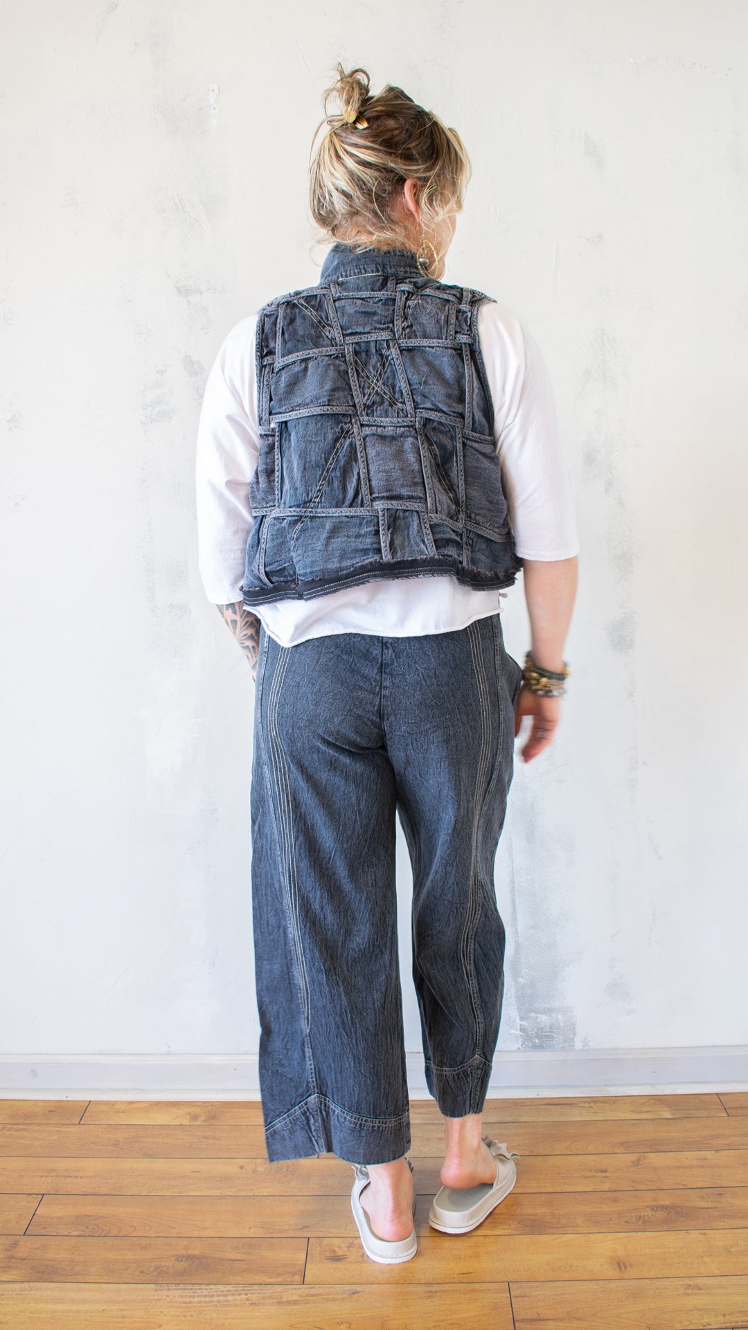 Weave Vest in Mica