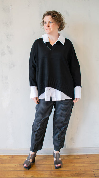 Layered V-Neck Sweater