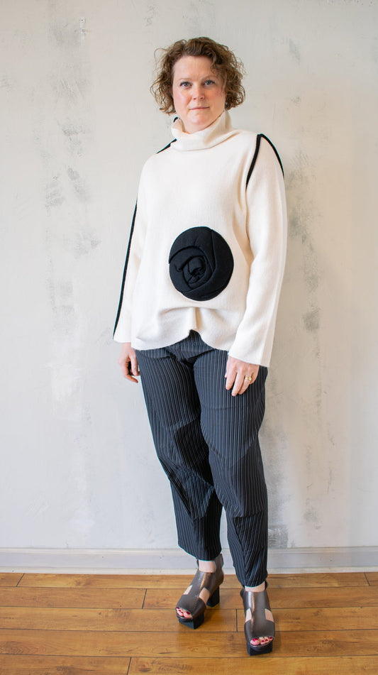 Ecru Rose Sweater