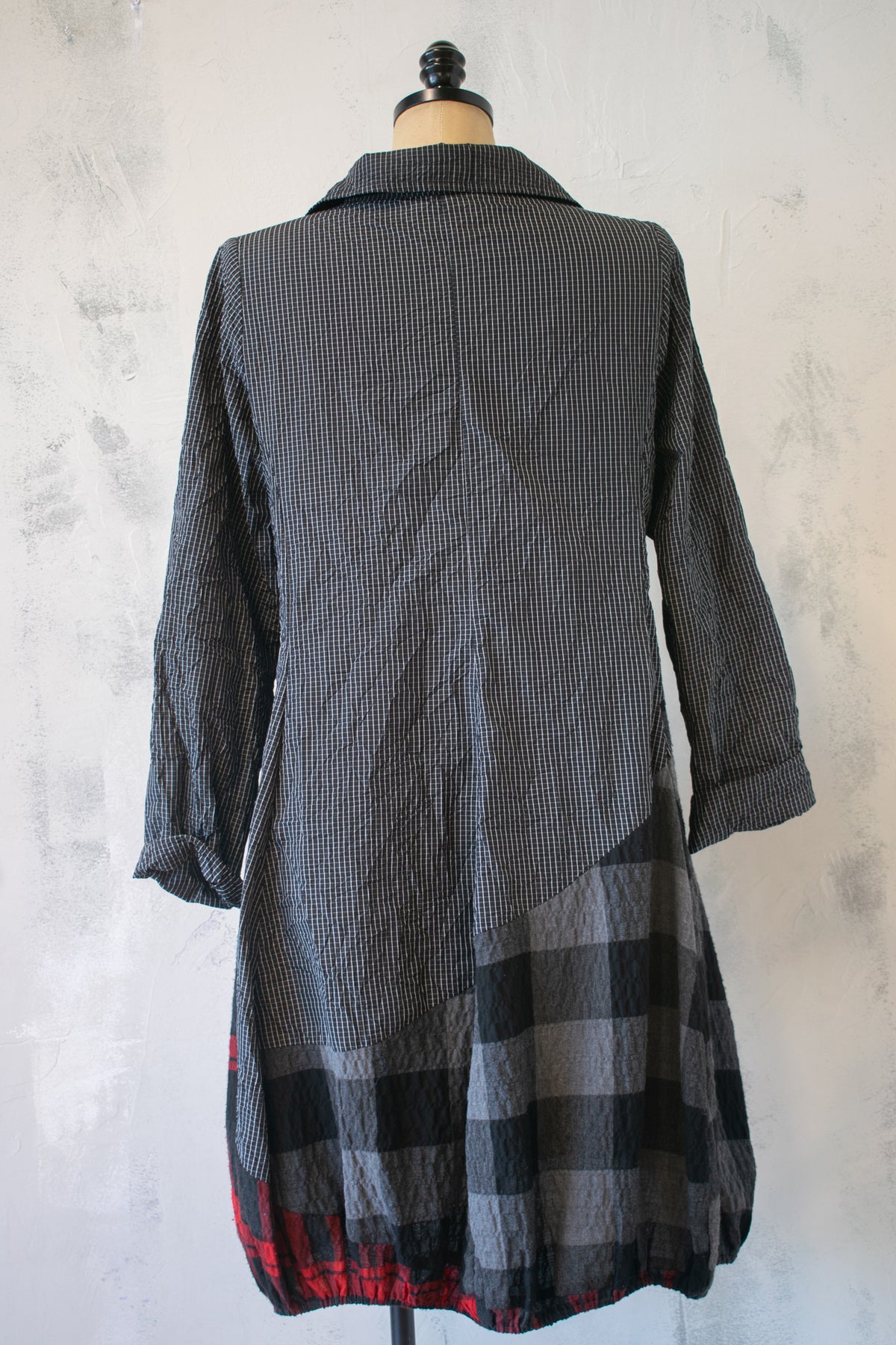 Alembika; Windowpane and Plaid Dress