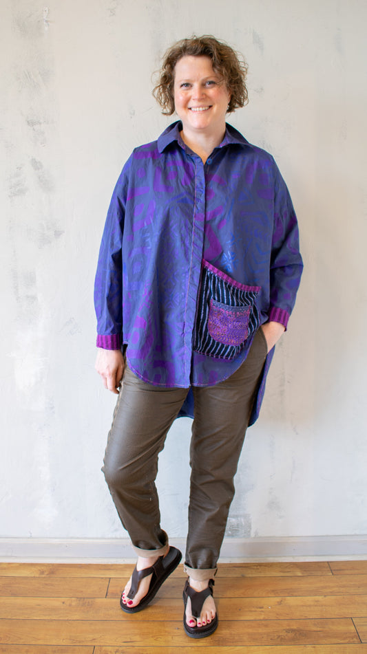 Artifacts Button Up in Amethyst