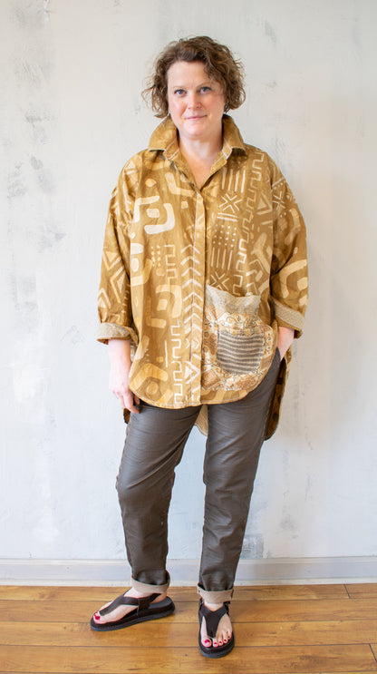 Artifacts Button Up in Suede