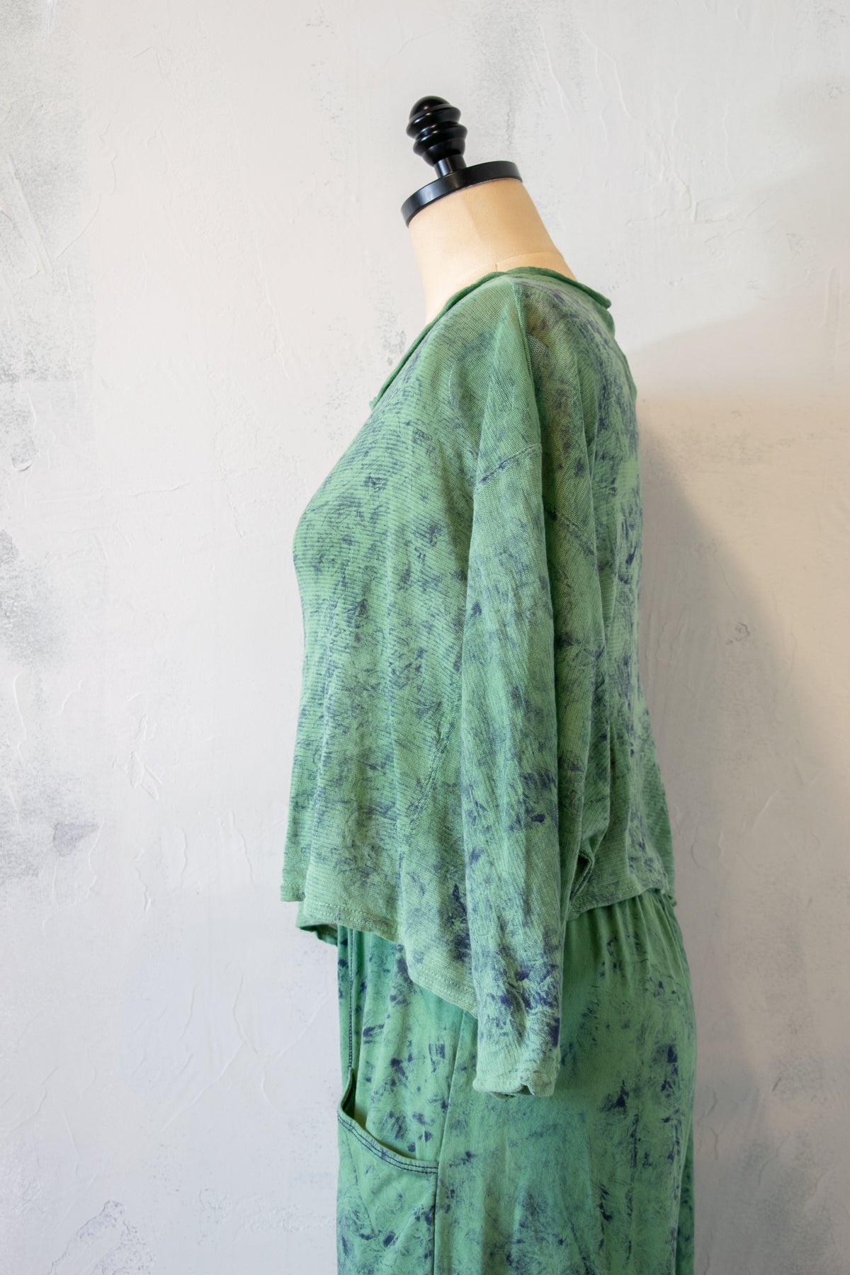 Cynthia Ashby; Printed Mesh Topper