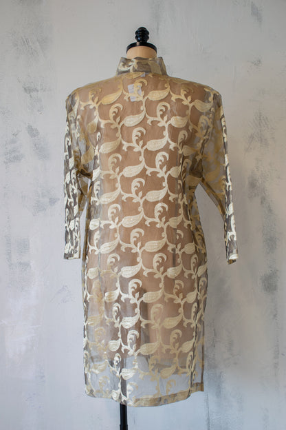 Connie Robertson: Jacquard Silk Tunic