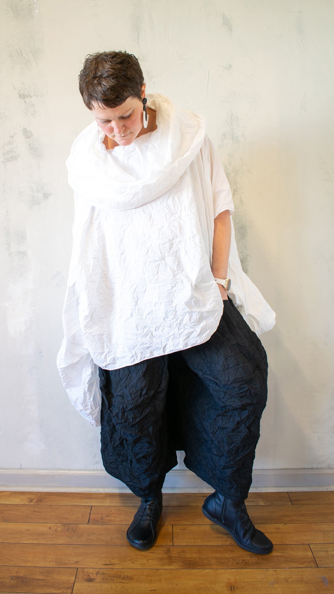 Crinkle Taffeta Pant