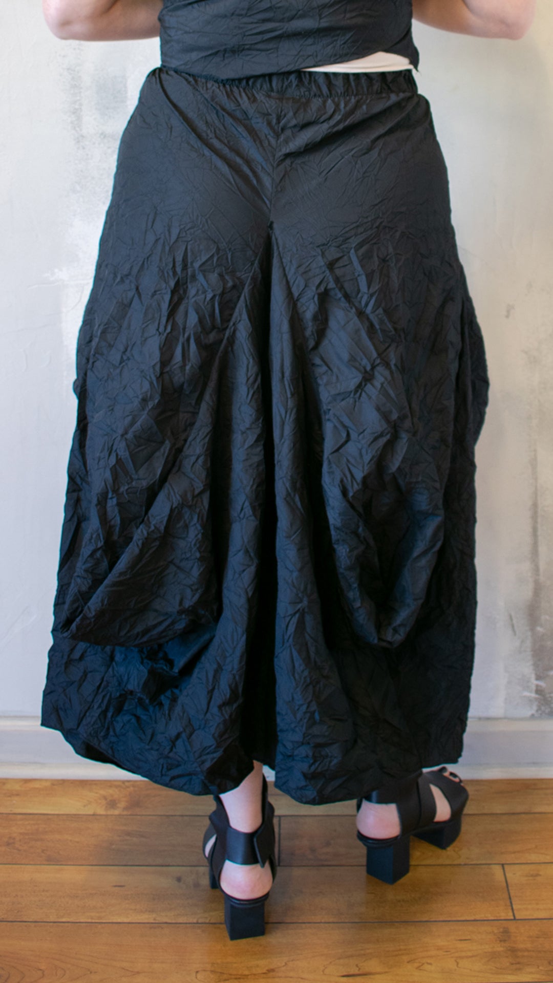 Crinkle Taffeta Pant