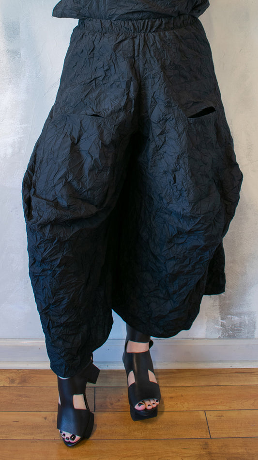 Crinkle Taffeta Pant