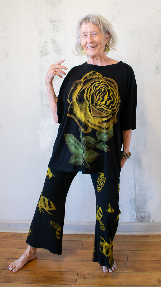 Rose Boyfriend Tee Yellow