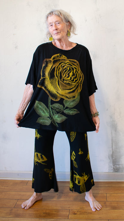 Rose Boyfriend Tee Yellow