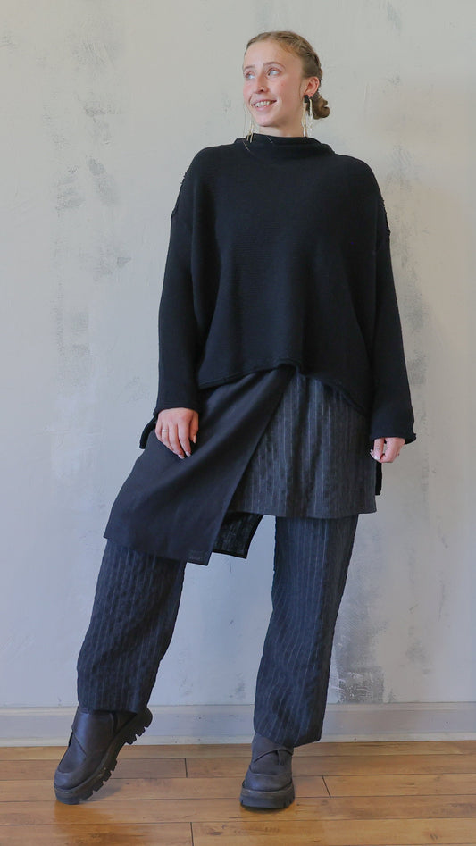 Relaxed Black Sweater