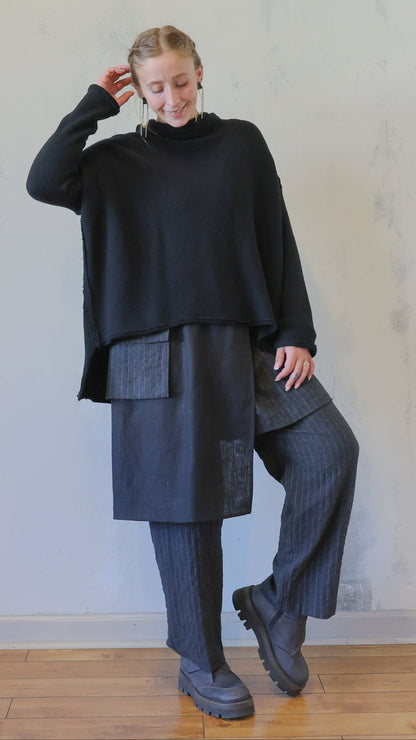 Relaxed Black Sweater
