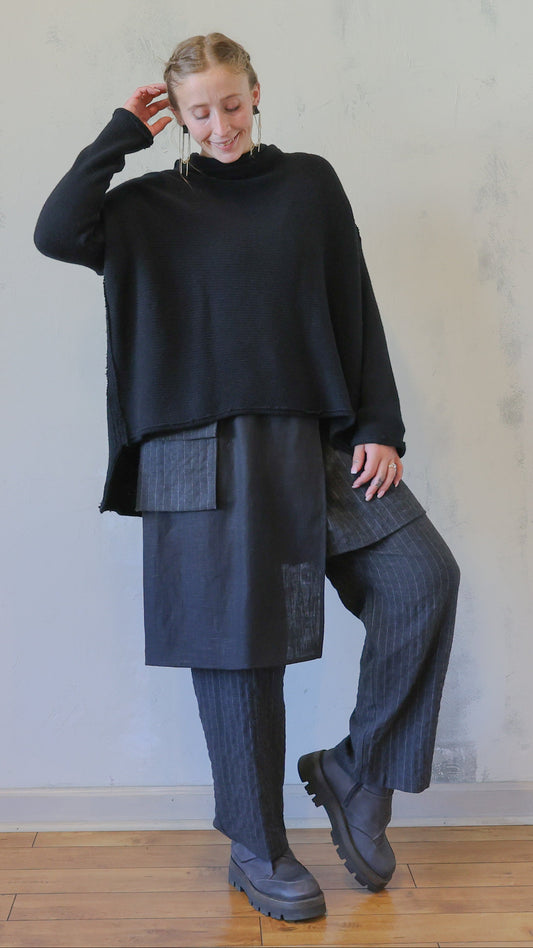 Relaxed Black Sweater