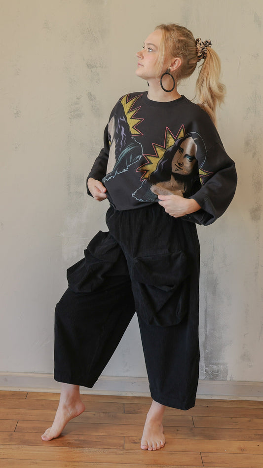 Pop Mona Cropped Sweatshirt