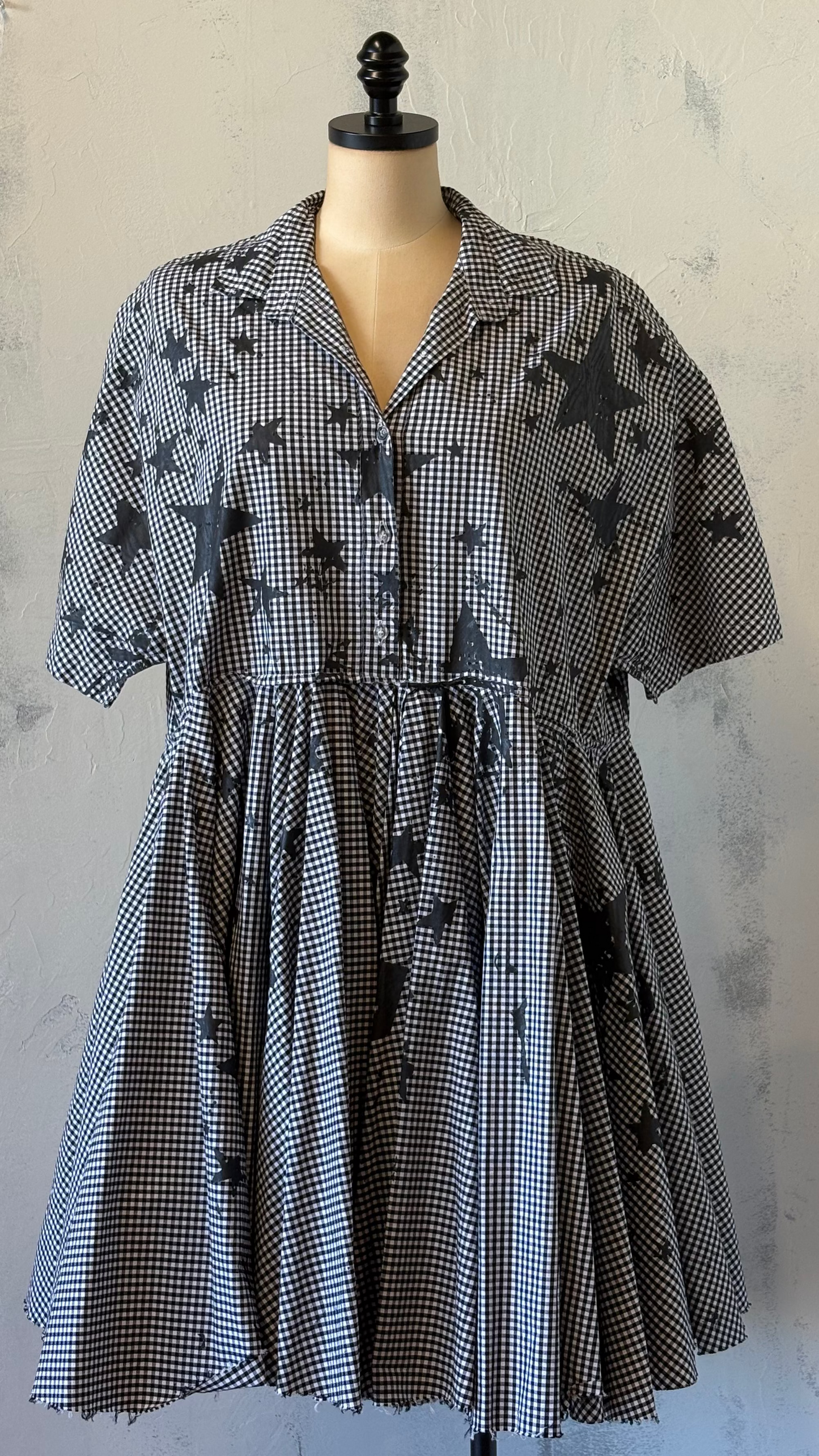 Paper temples Star Plaid Dress