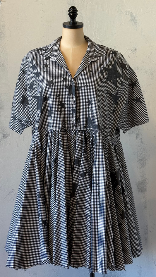Paper temples Star Plaid Dress