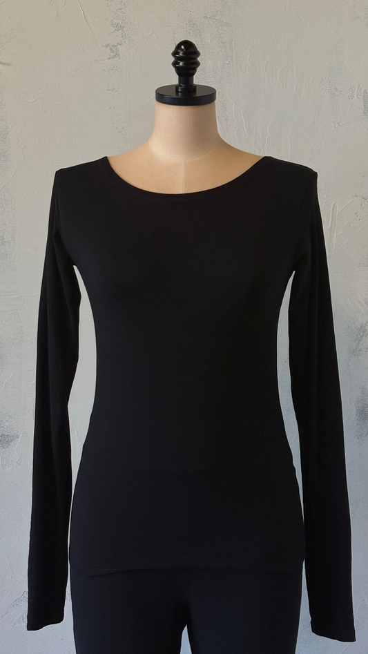 Long Sleeve shirt with red stiching on sleeves