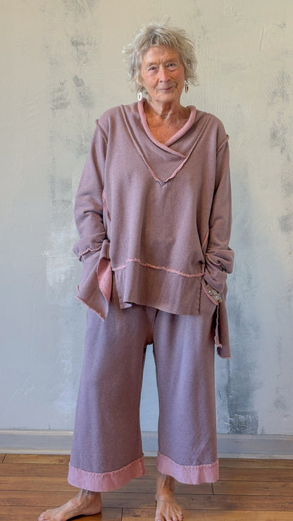Wide-Leg Cropped Pants