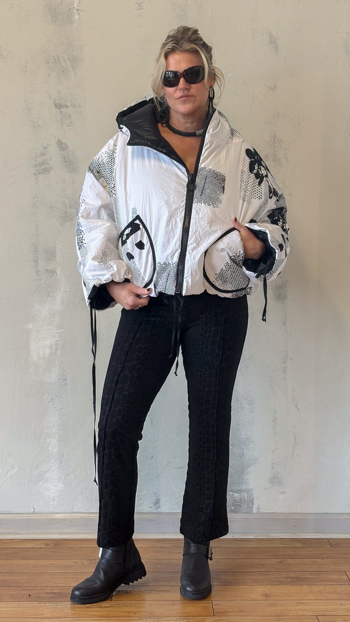 Graphic Hooded Jacket