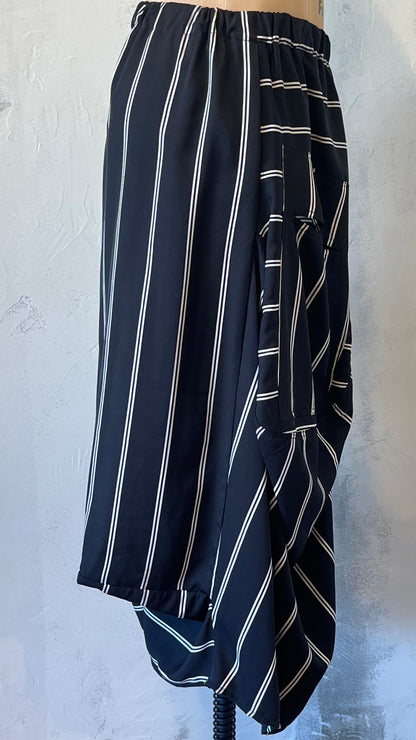 Stripe Big Pocket  Pant