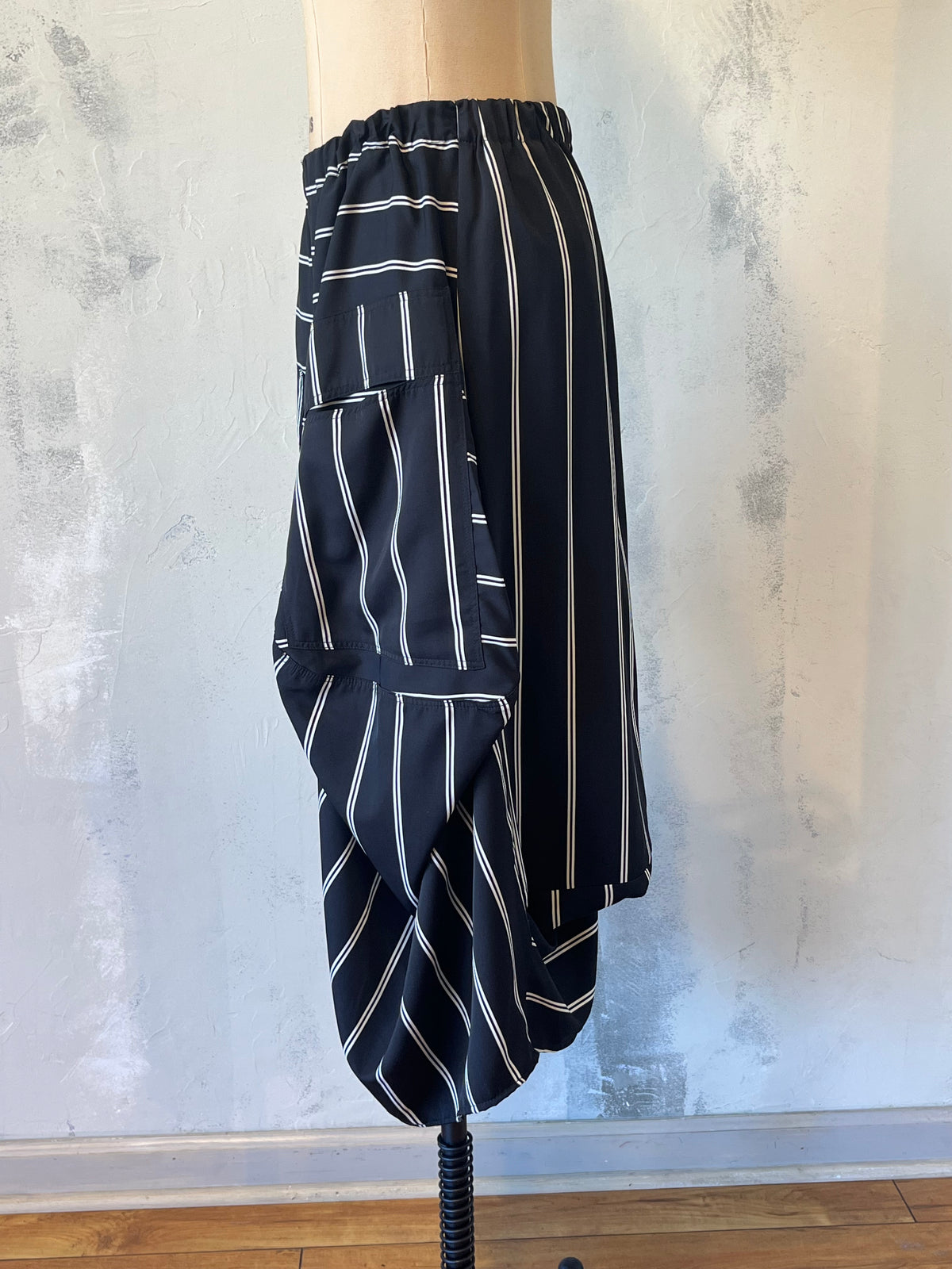 Stripe Big Pocket  Pant