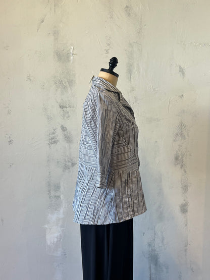 Niche Stripe Button Down Top