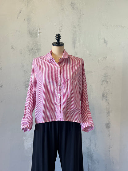 Paper Temples Pink Stripe Tee