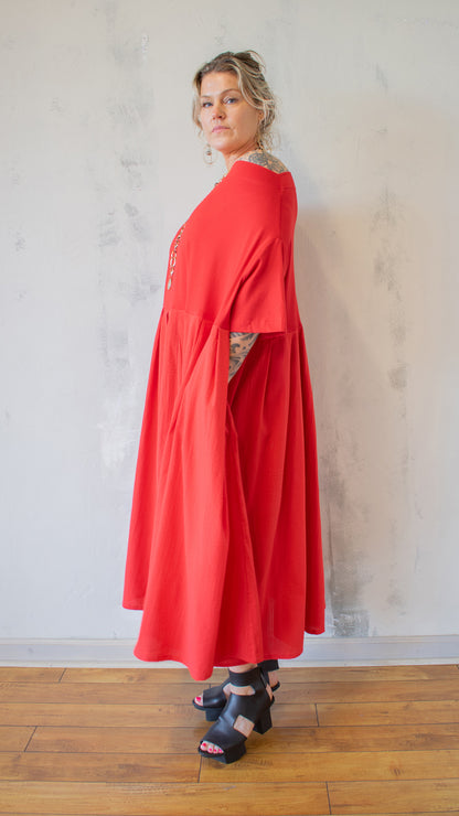 Norella Dress in Red