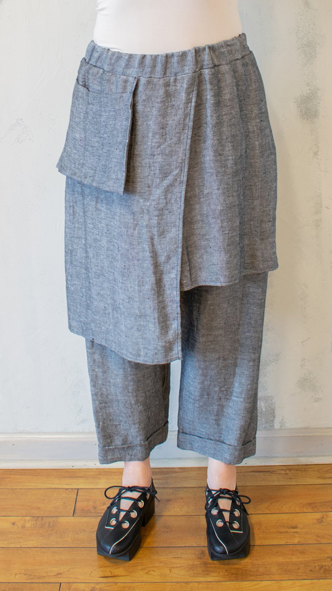 Artisan Wrap Pant in Silver