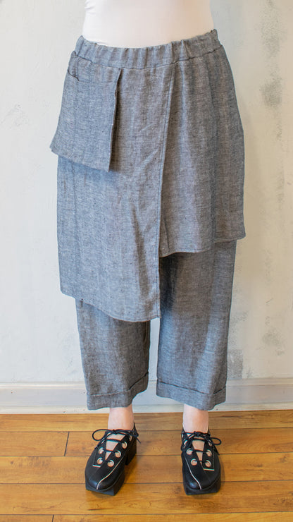 Artisan Wrap Pant in Silver