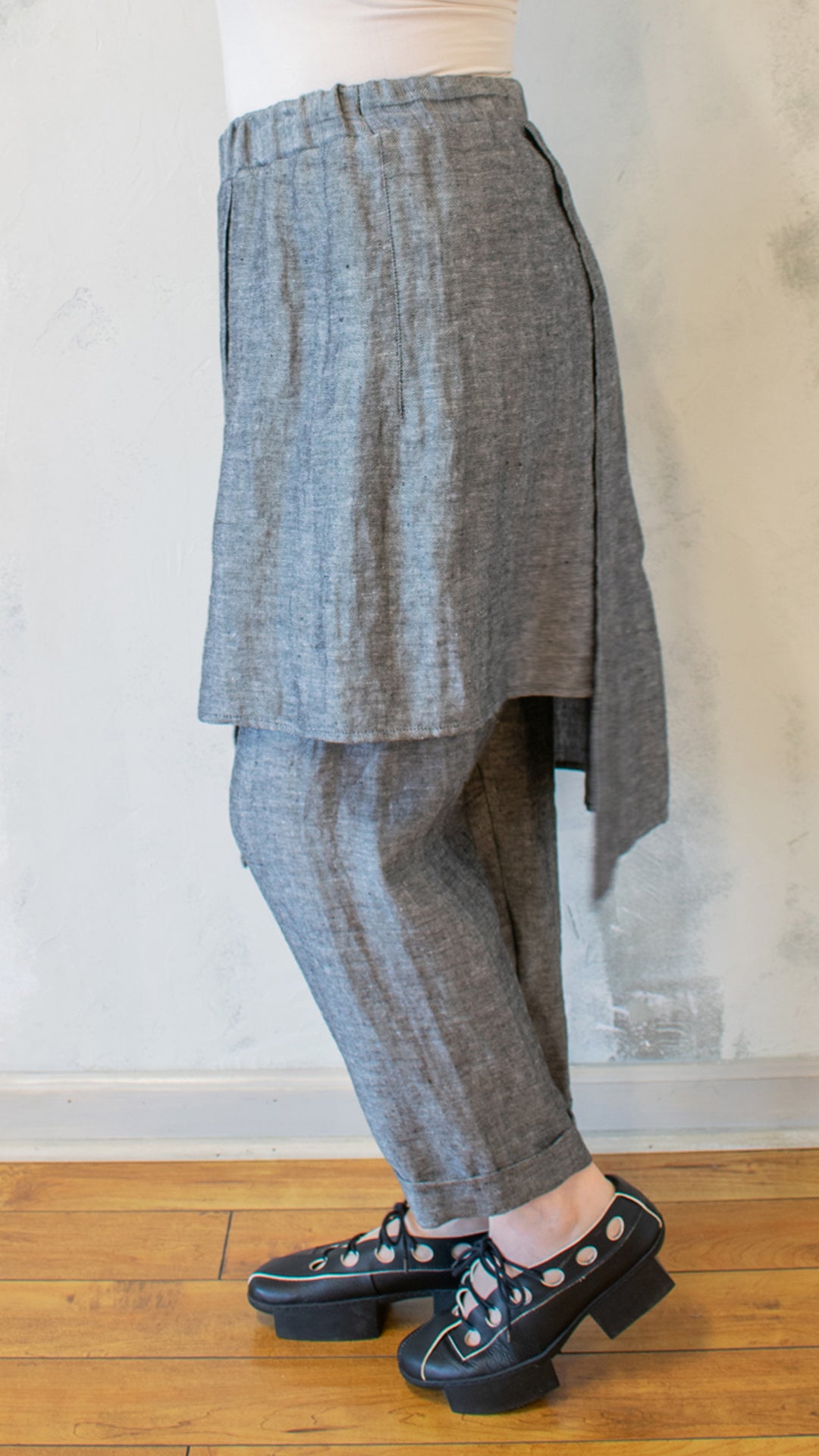 Artisan Wrap Pant in Silver