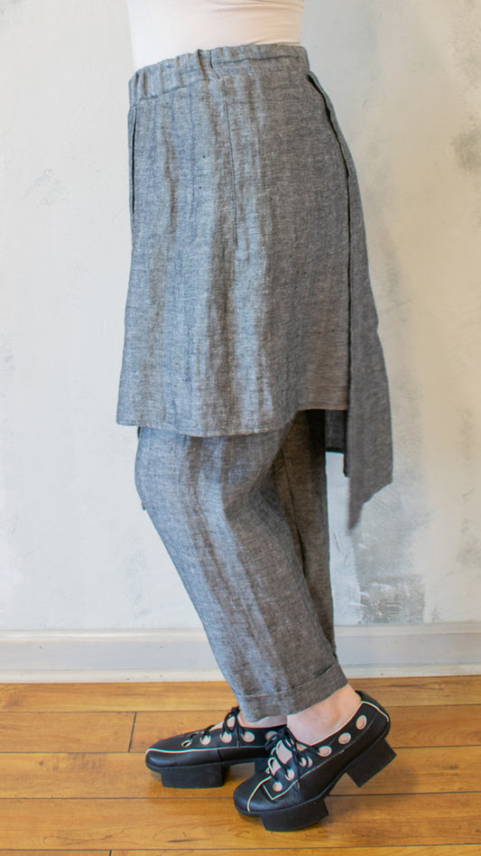 Artisan Wrap Pant in Silver