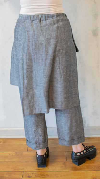 Artisan Wrap Pant in Silver
