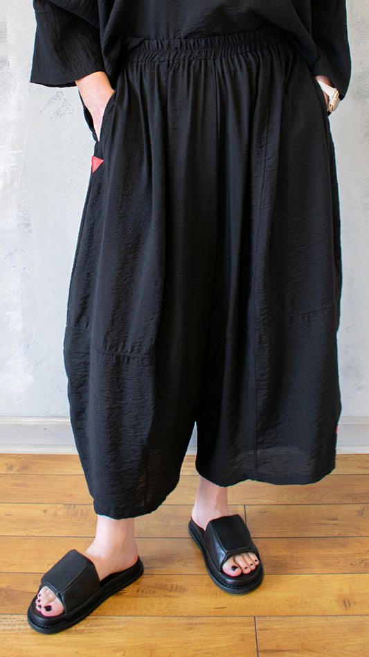 Exaggerated Barrel Pant in Parachute Fabric