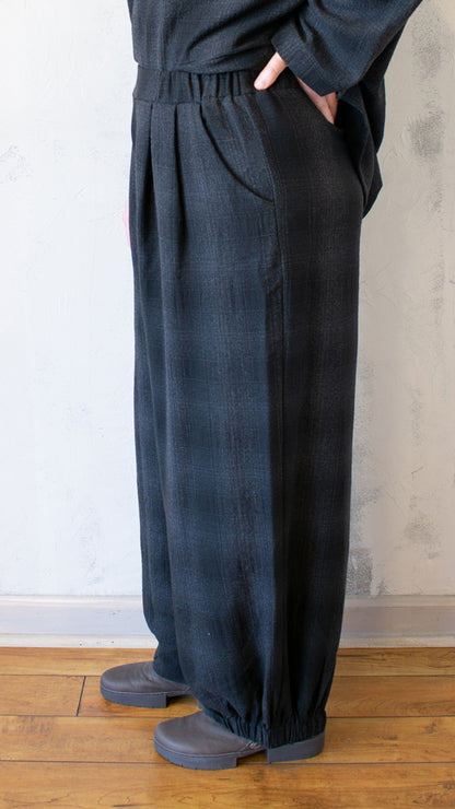 Anthracite Plaid Trouser