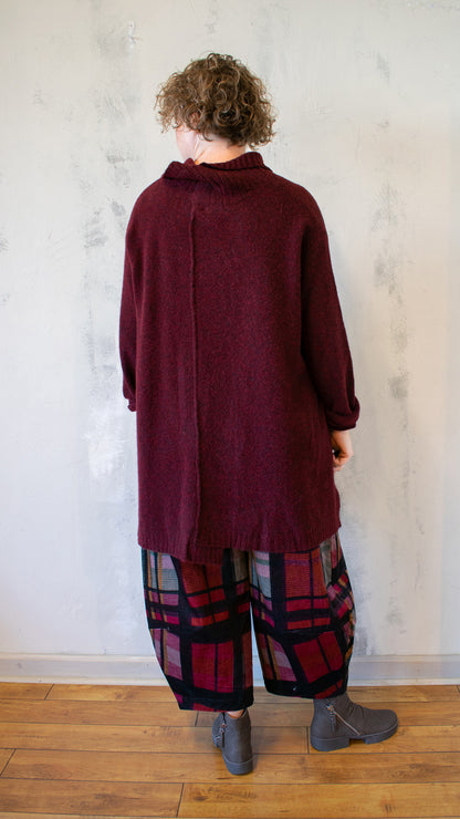 Melange Cardigan in Lava Melange