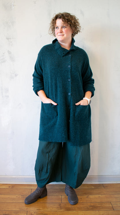 Melange Cardigan in Lava Melange