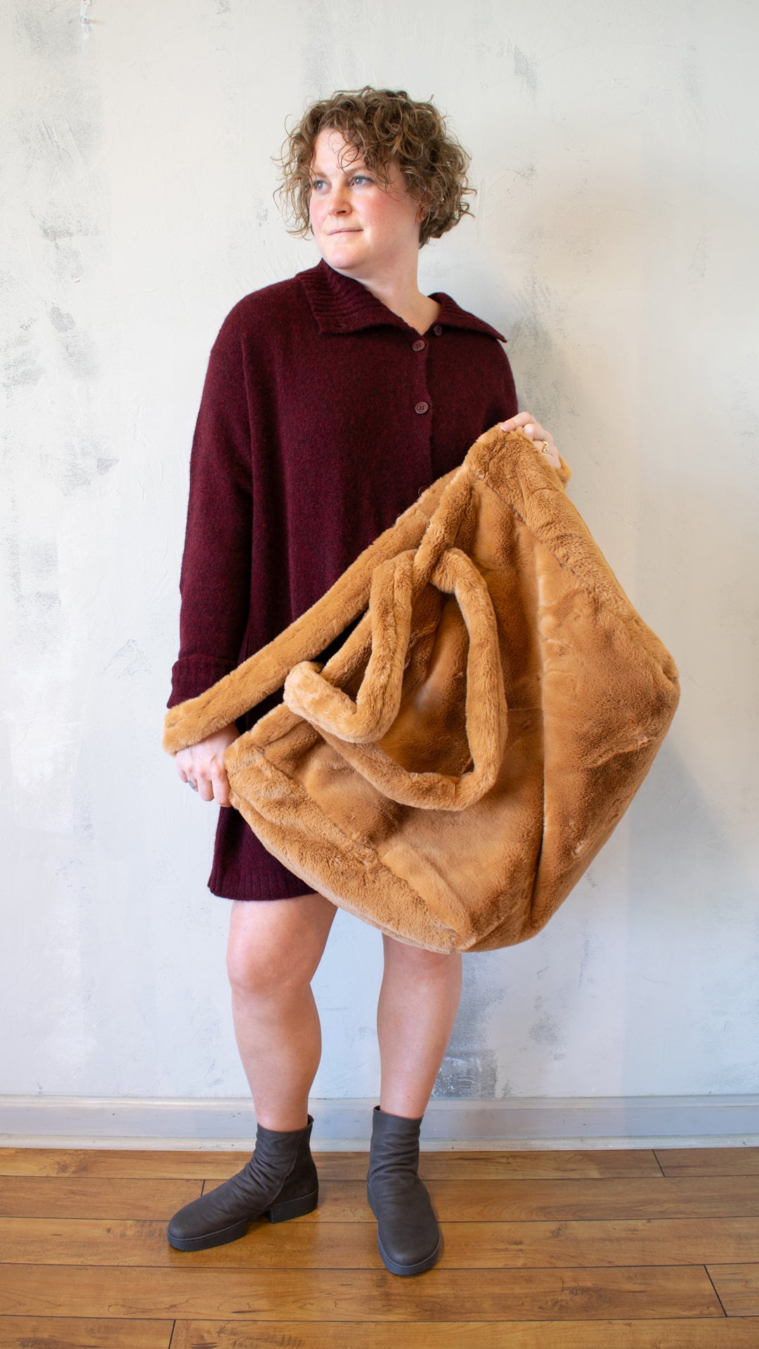 Sculptural Bag in Bronze