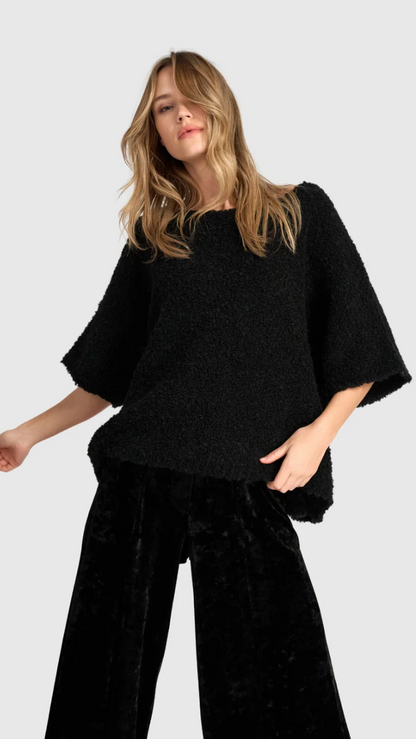 Brio Boucle Sweater in Ink