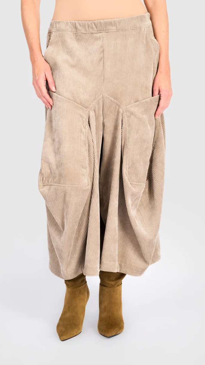 Cord Harem Pant in Sand