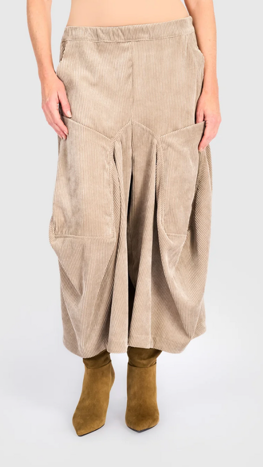 Cord Harem Pant in Sand