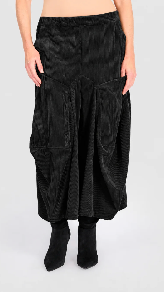 Corduroy Pants in Black