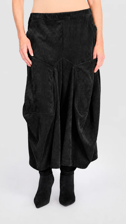 Corduroy Pants in Black