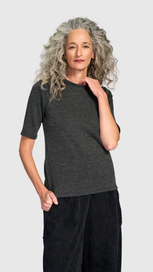 Urban Marle Rib Mock Neck Top