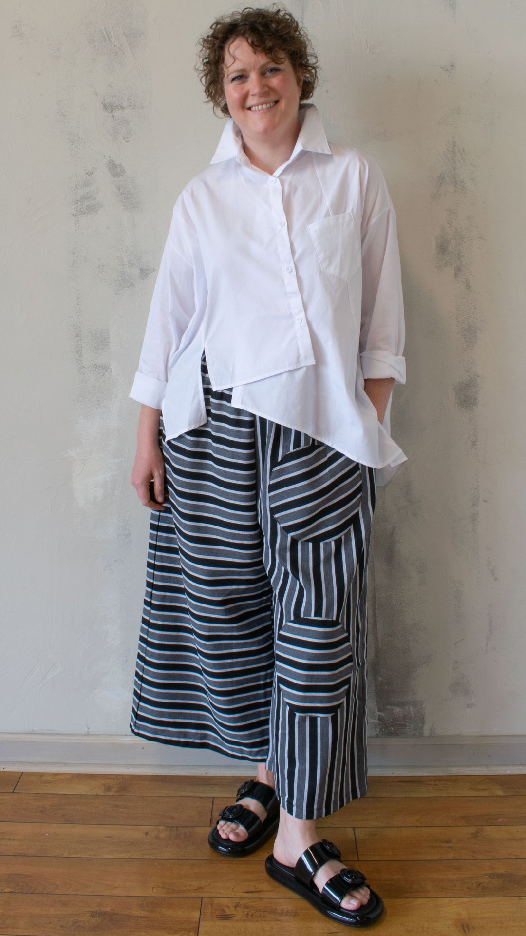 Scrappy Button Up in White