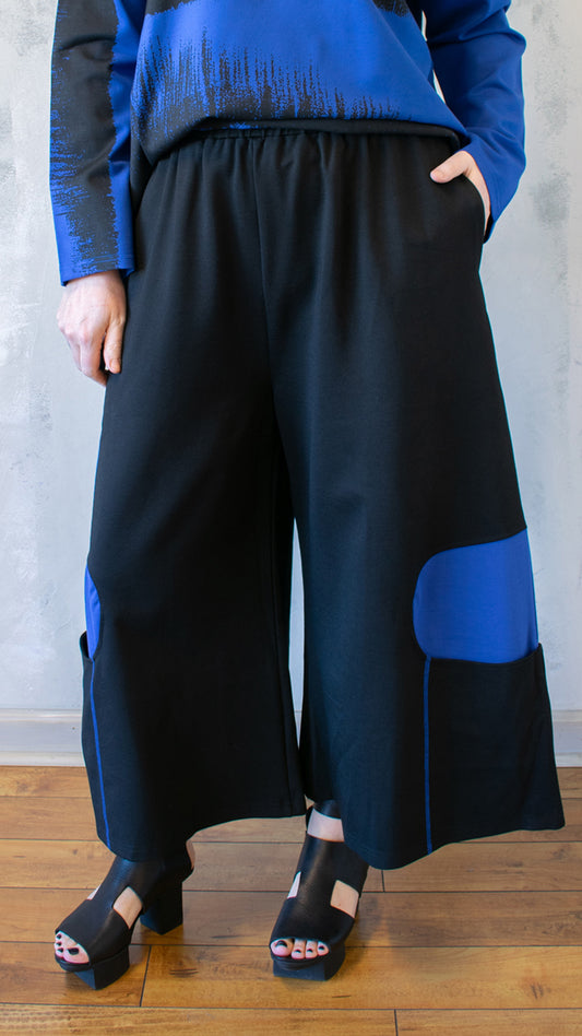 Blue Dot Wide Leg